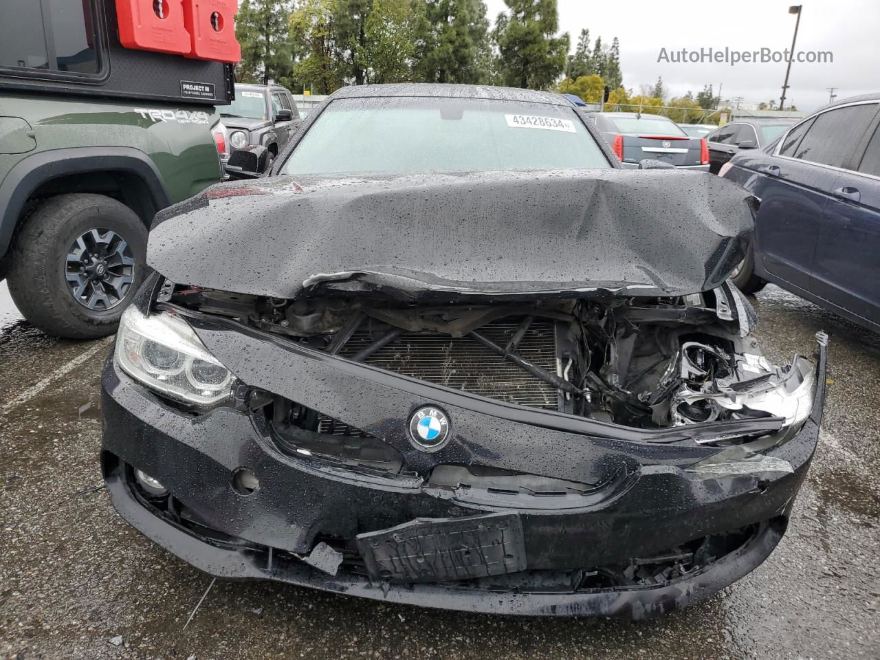 2015 Bmw 428 I Черный vin: WBA3N7C57FK224679