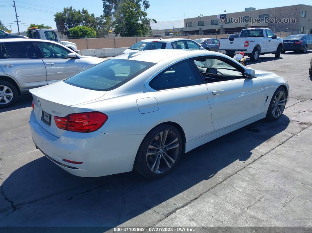 2016 Bmw 428i White vin: WBA3N7C57GK226434