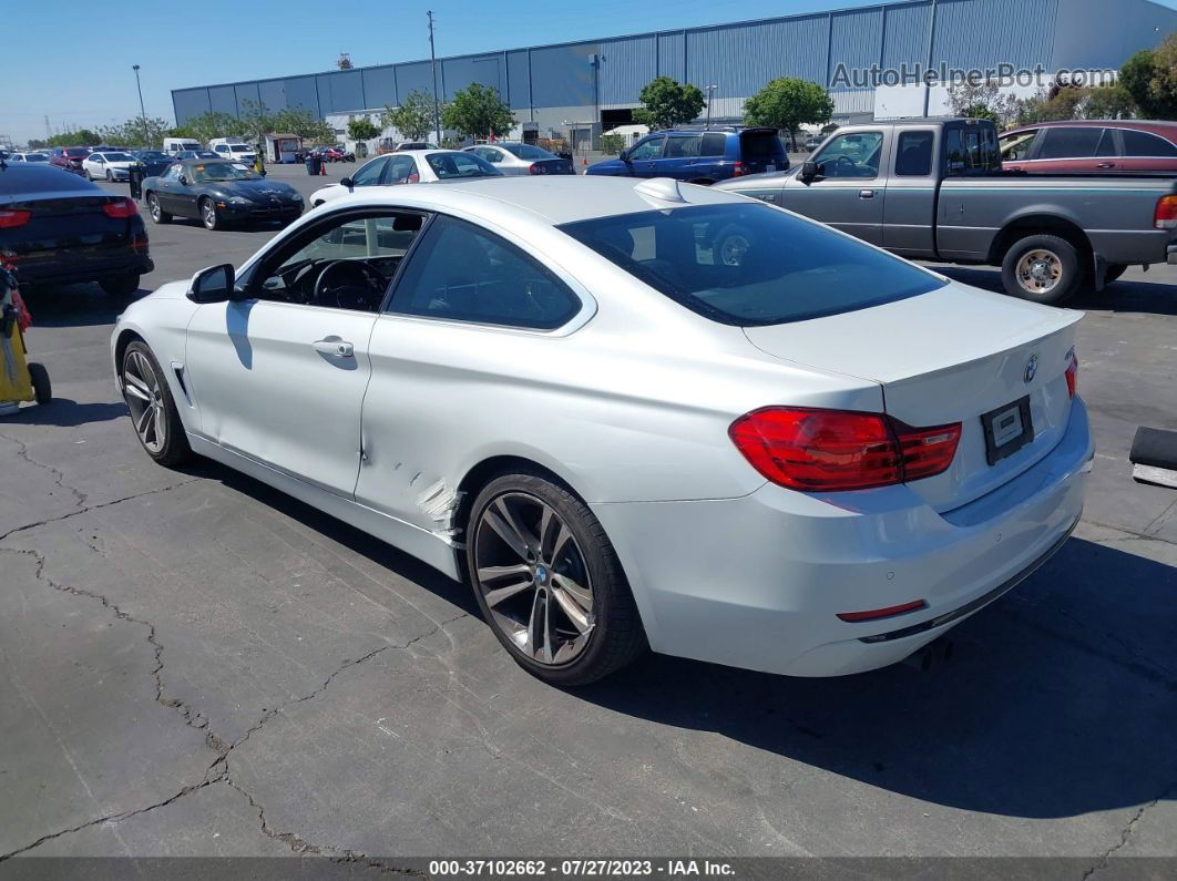 2016 Bmw 428i White vin: WBA3N7C57GK226434