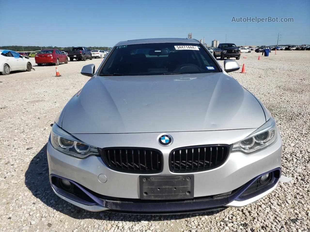 2016 Bmw 428 I Silver vin: WBA3N7C58GK228449