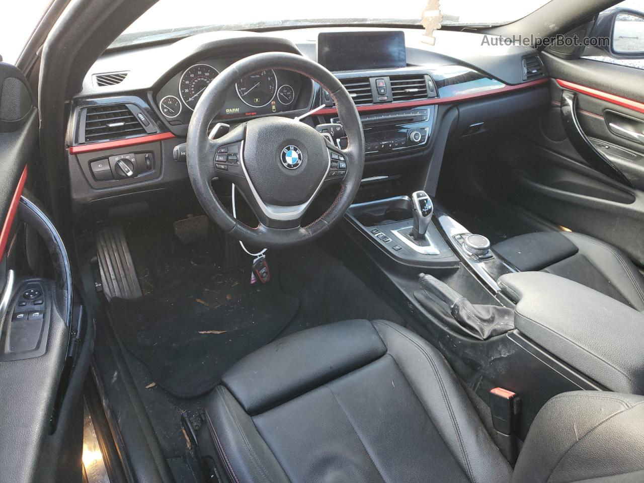 2015 Bmw 428 I Черный vin: WBA3N7C59FK224554