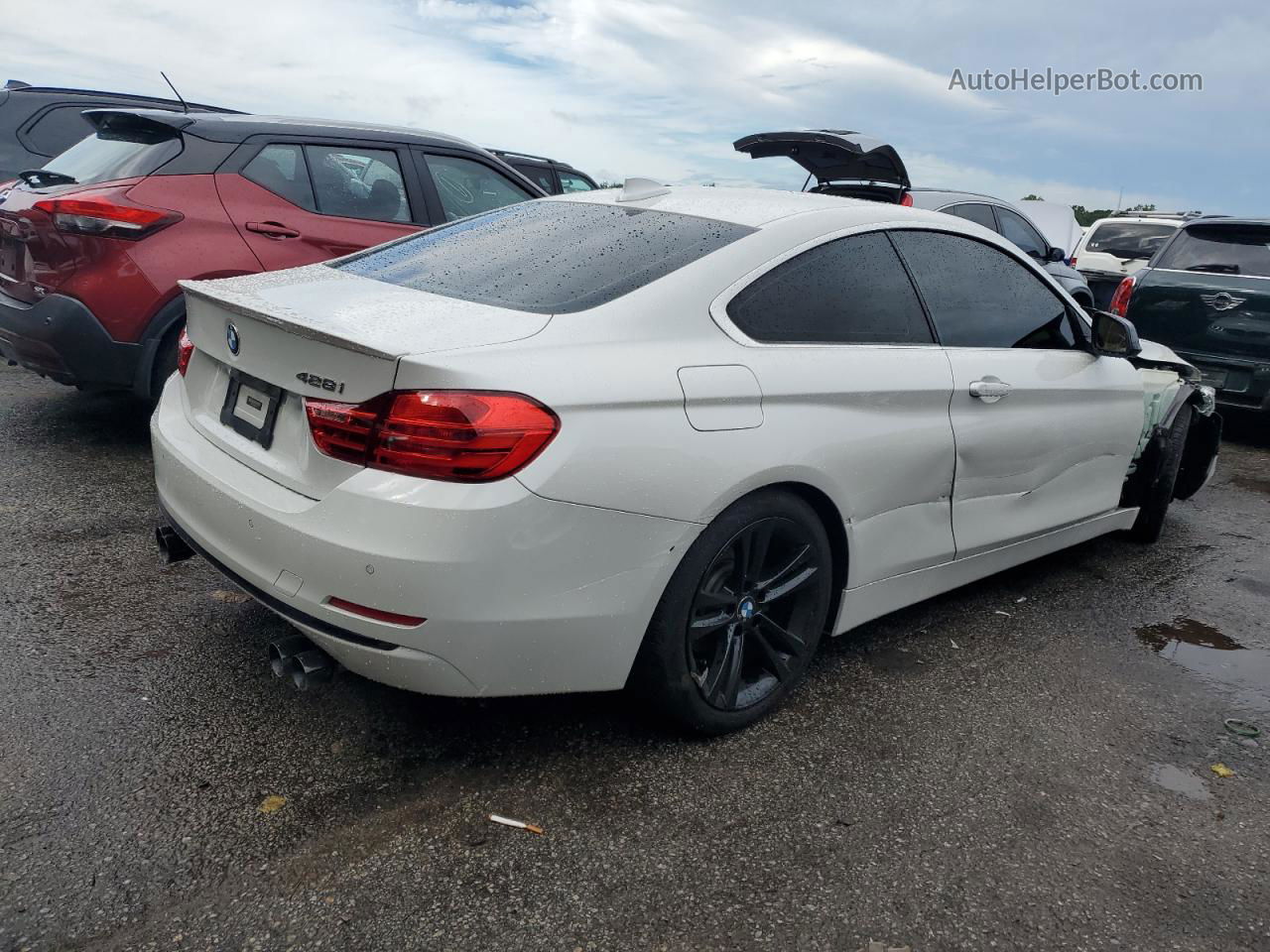 2016 Bmw 428 I White vin: WBA3N7C59GK226435