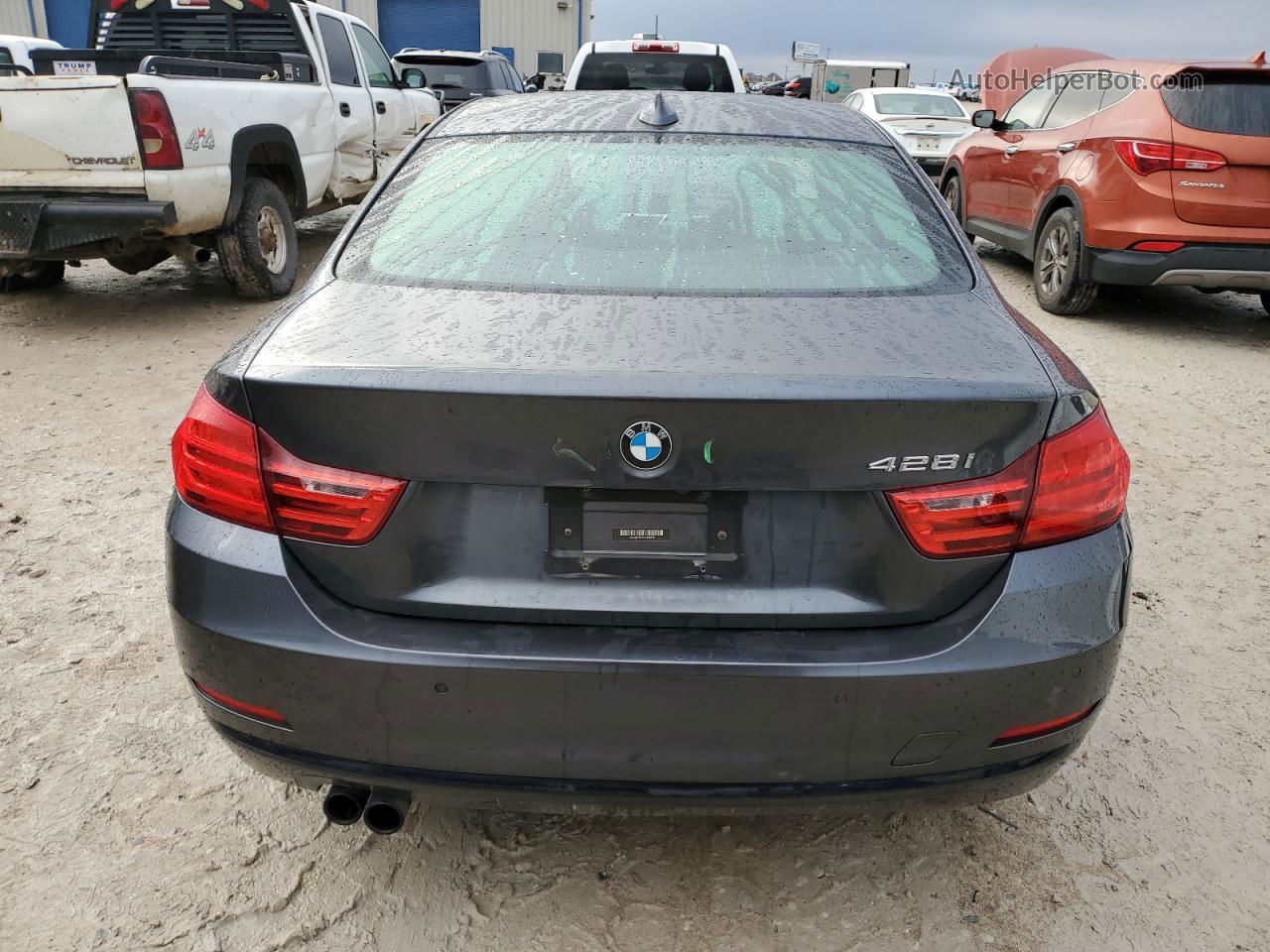 2016 Bmw 428 I Gray vin: WBA3N7C59GK226872