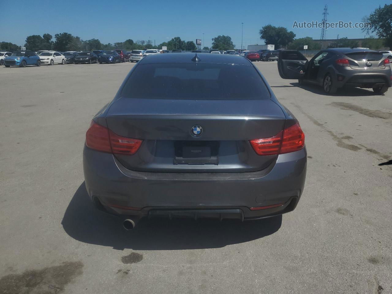 2016 Bmw 428 I Gray vin: WBA3N7C59GK227181