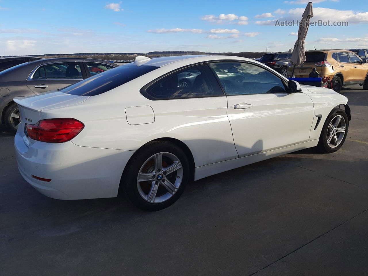 2015 Bmw 428 Xi White vin: WBA3N9C51FK247175