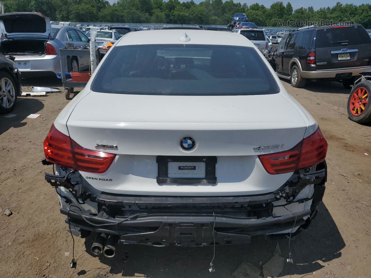 2015 Bmw 428 Xi White vin: WBA3N9C52FK246231