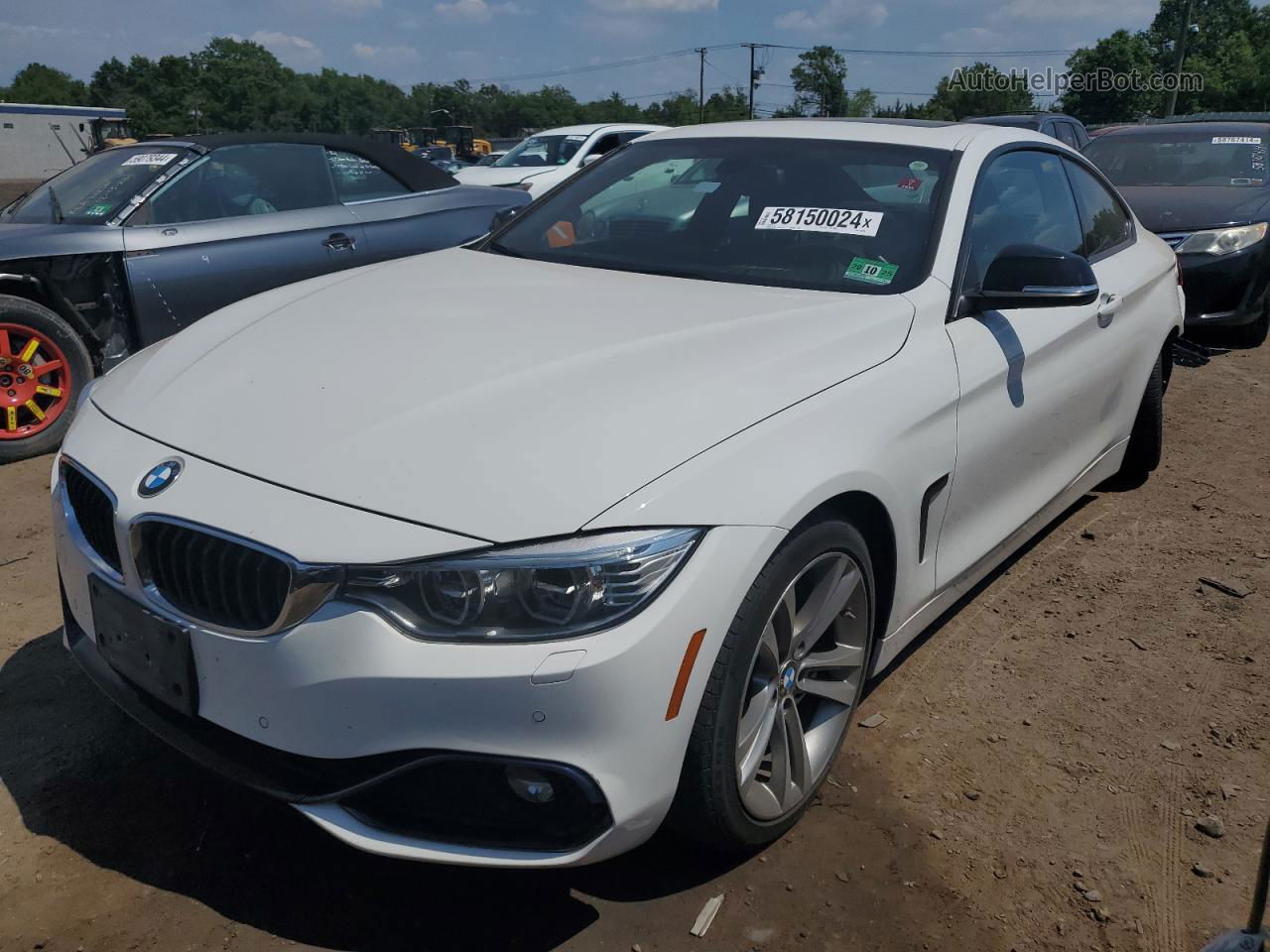 2015 Bmw 428 Xi White vin: WBA3N9C52FK246231