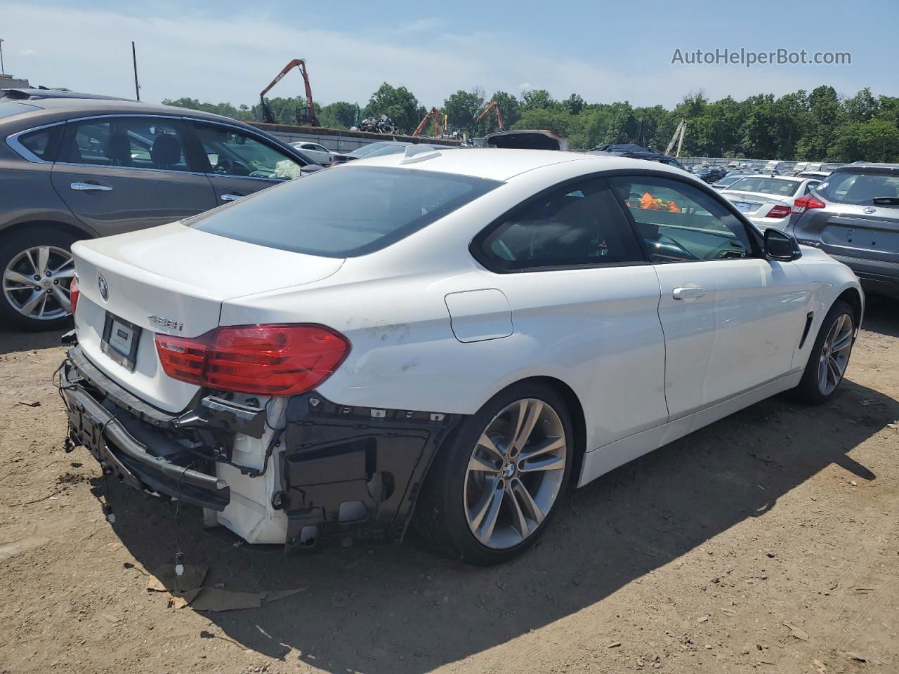 2015 Bmw 428 Xi White vin: WBA3N9C52FK246231