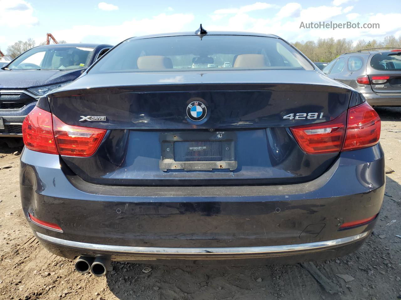 2015 Bmw 428 Xi Blue vin: WBA3N9C52FK247394