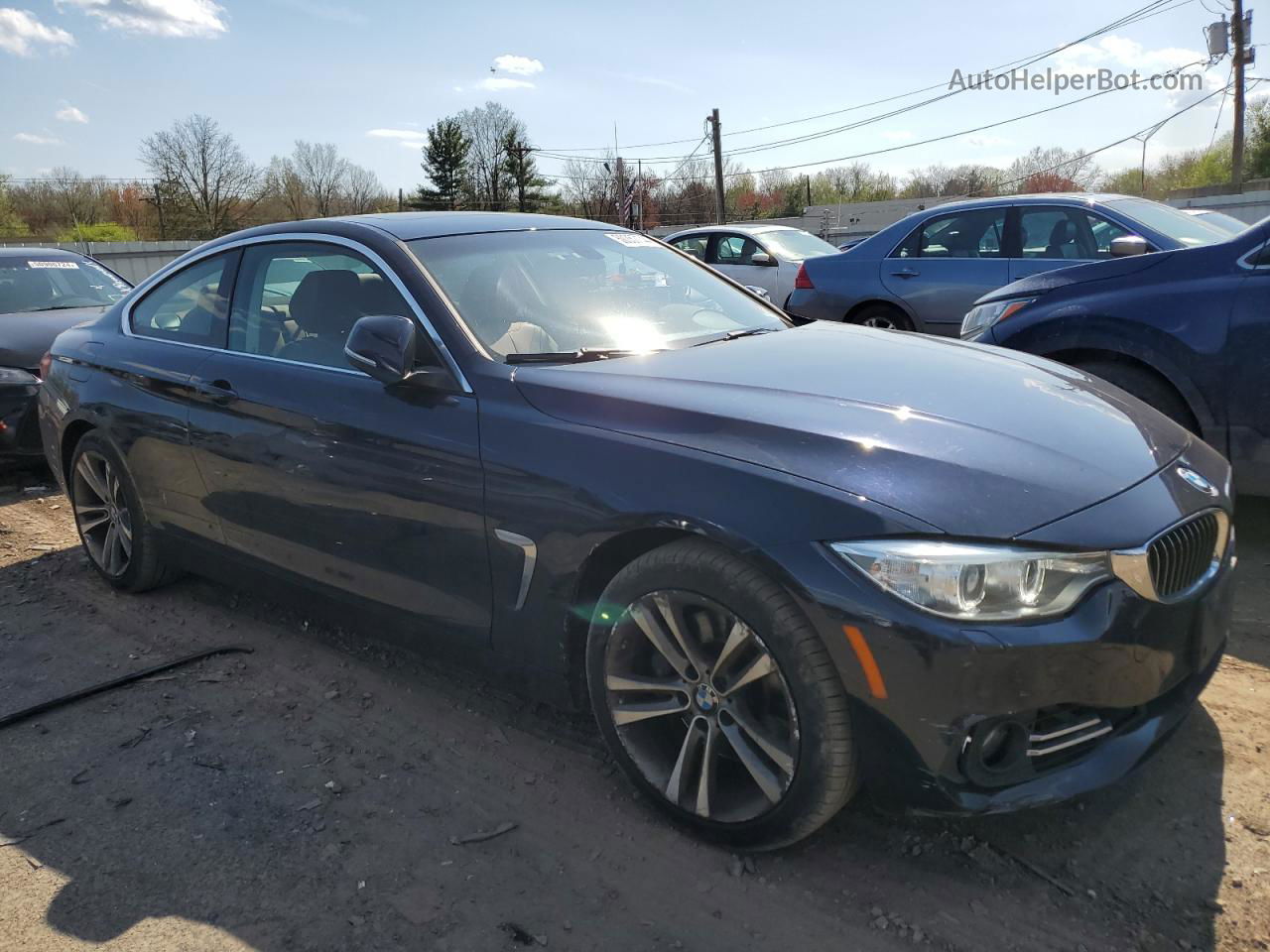 2015 Bmw 428 Xi Blue vin: WBA3N9C52FK247394