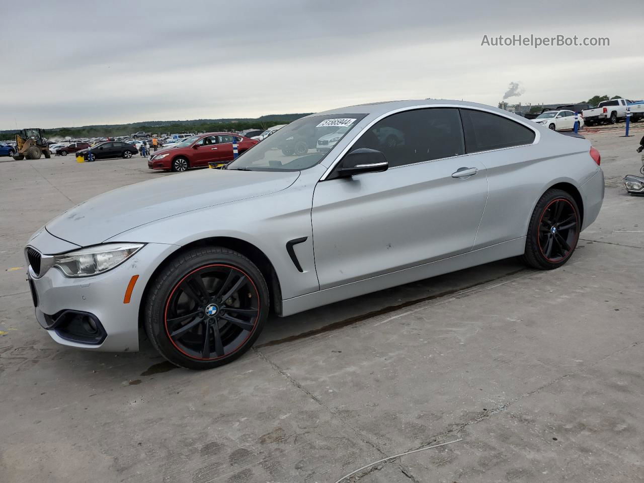 2016 Bmw 428 Xi Silver vin: WBA3N9C52GK248451