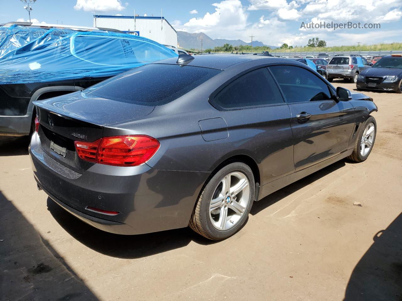 2015 Bmw 428 Xi Gray vin: WBA3N9C53FK247033