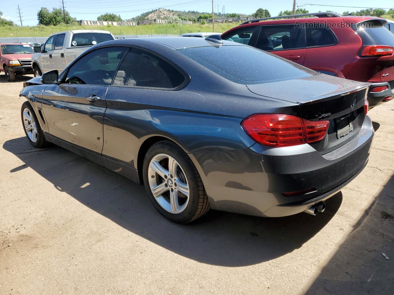 2015 Bmw 428 Xi Gray vin: WBA3N9C53FK247033