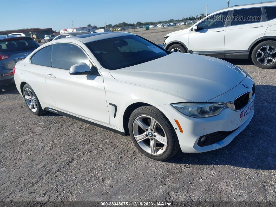 2015 Bmw 428i Xdrive White vin: WBA3N9C53FK247257