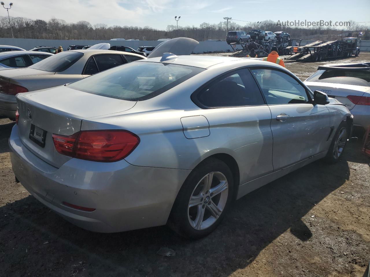 2015 Bmw 428 Xi Silver vin: WBA3N9C53FK247663