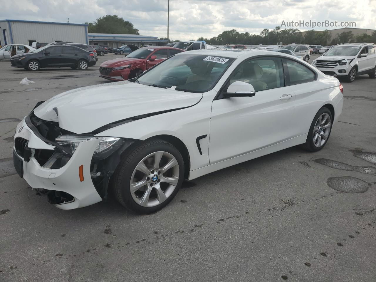 2015 Bmw 428 Xi White vin: WBA3N9C53FK247727