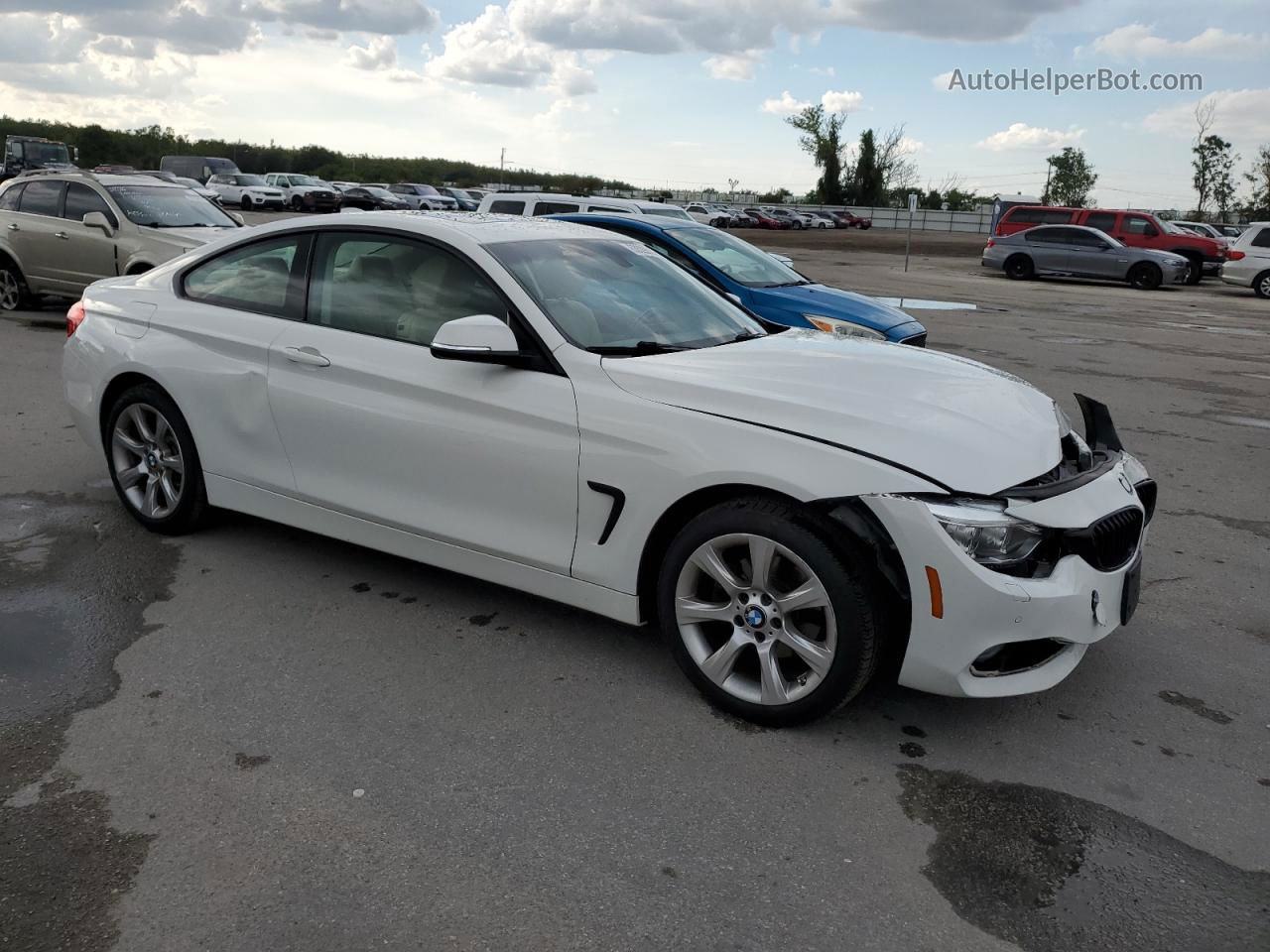 2015 Bmw 428 Xi Белый vin: WBA3N9C53FK247727