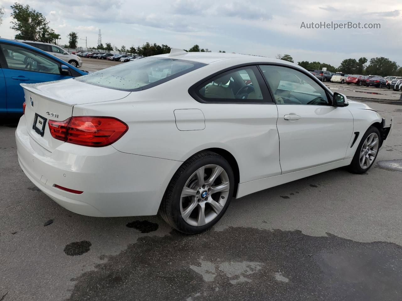 2015 Bmw 428 Xi Белый vin: WBA3N9C53FK247727