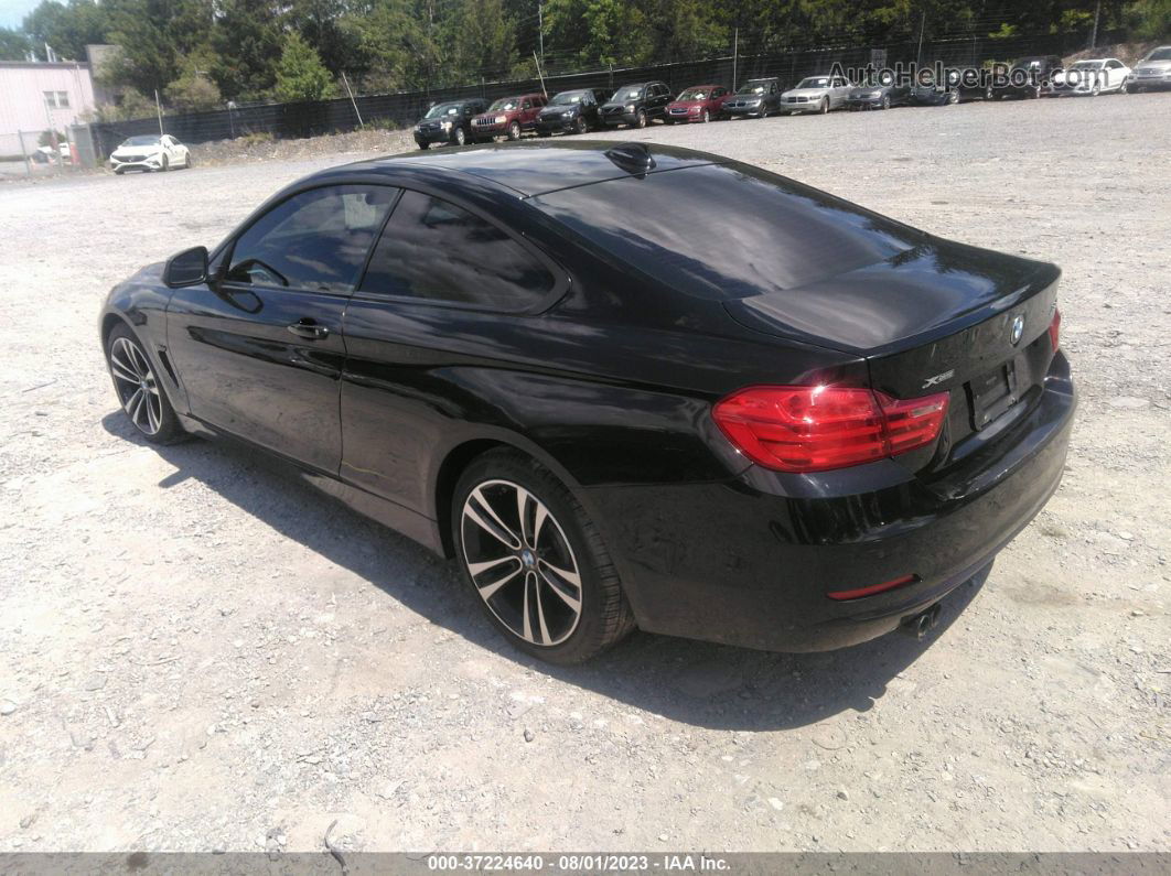 2015 Bmw 4 Series 428i Xdrive Black vin: WBA3N9C54FK247090