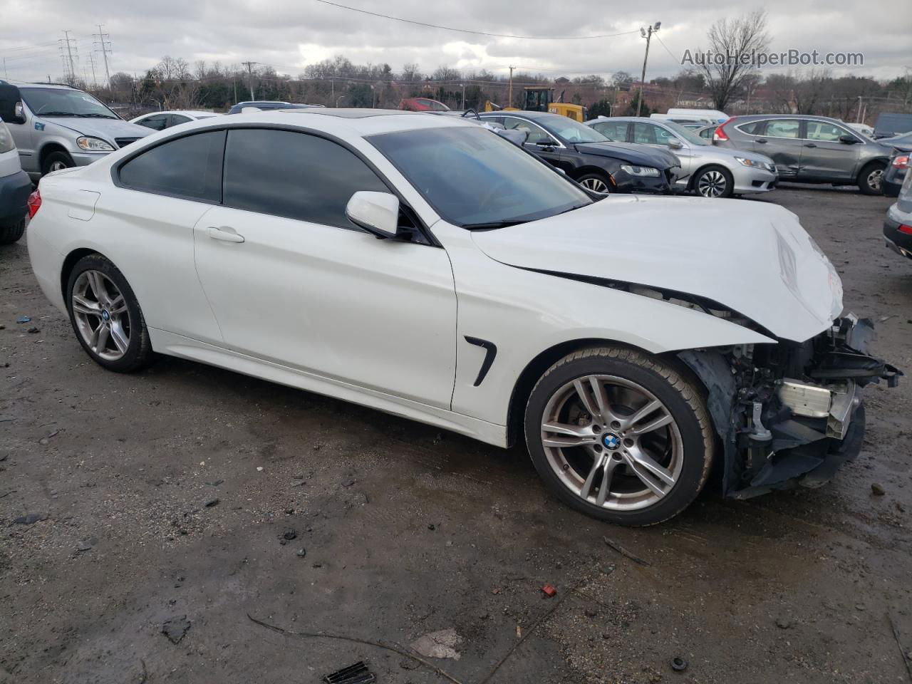 2015 Bmw 428 Xi White vin: WBA3N9C54FK247350