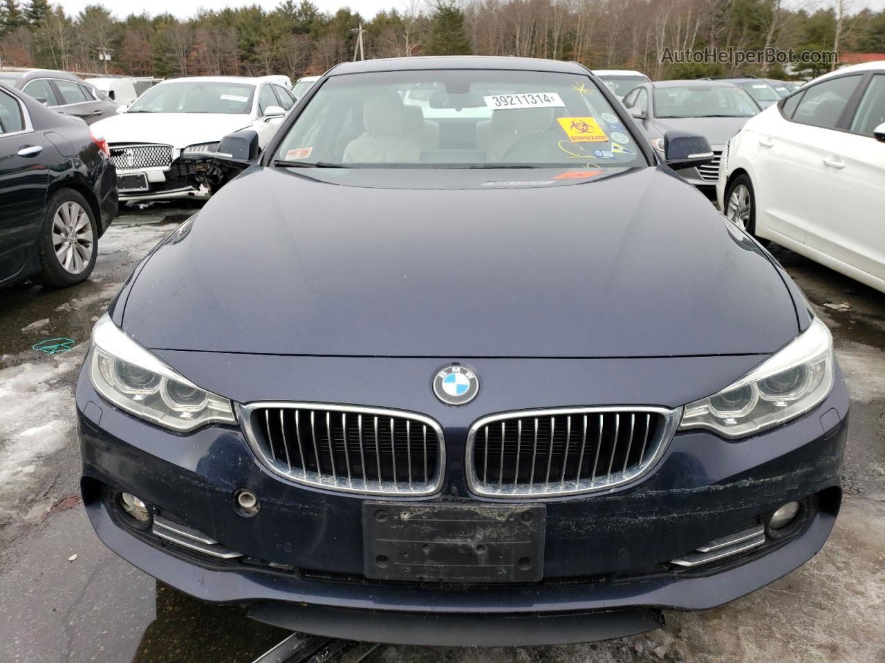 2016 Bmw 428 Xi Blue vin: WBA3N9C56GK248517