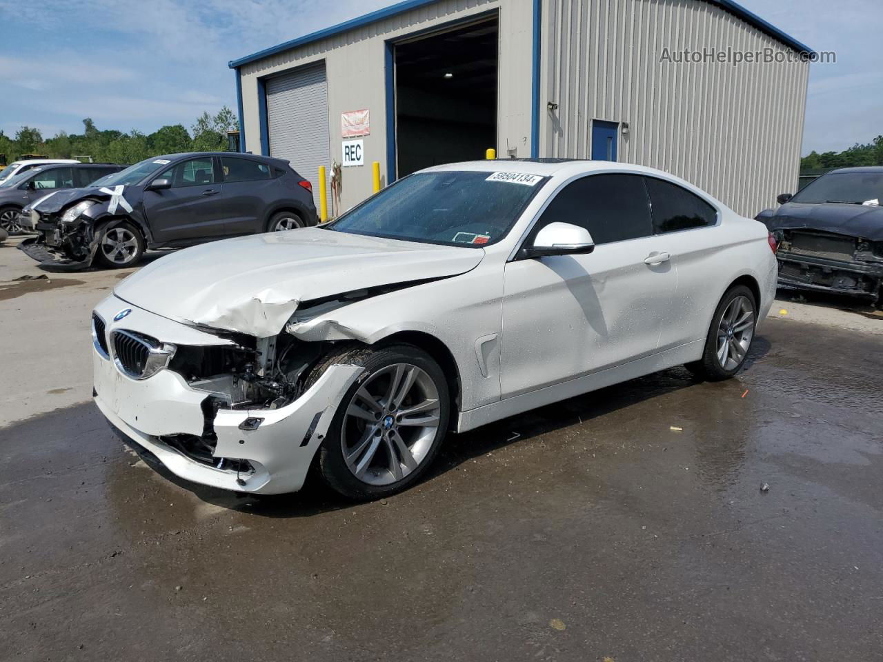 2016 Bmw 428 Xi White vin: WBA3N9C57GK250146