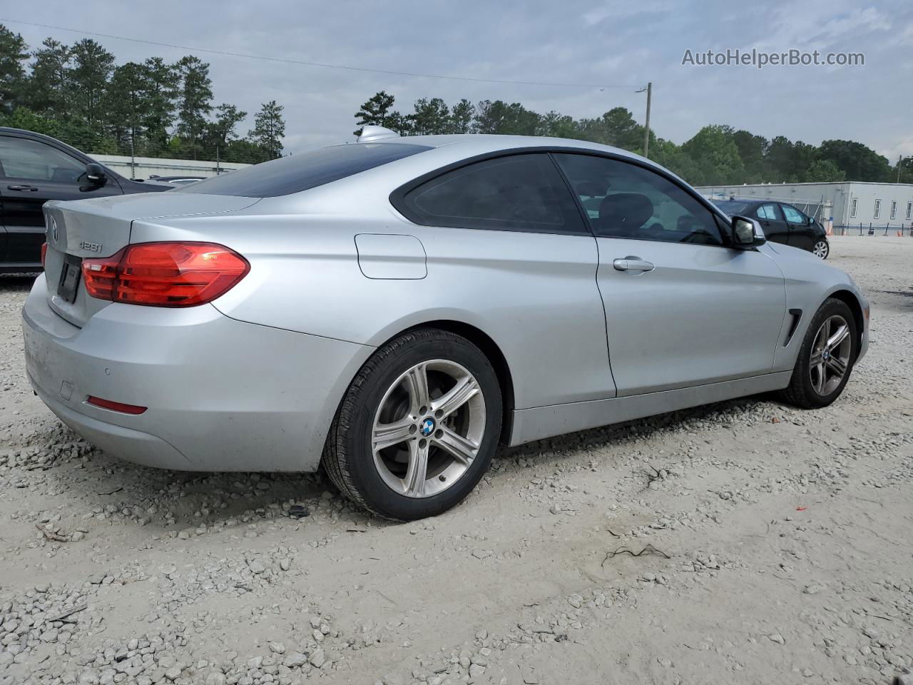 2015 Bmw 428 Xi Silver vin: WBA3N9C58FK247254