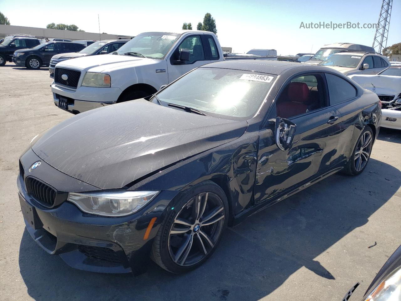 2015 Bmw 435 I Black vin: WBA3R1C50FK194815