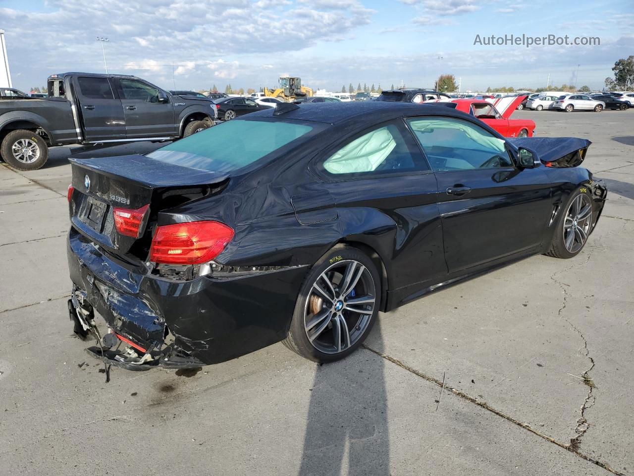 2016 Bmw 435 I Black vin: WBA3R1C51GK529078