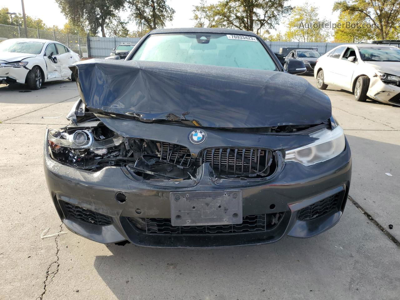 2016 Bmw 435 I Black vin: WBA3R1C51GK529078