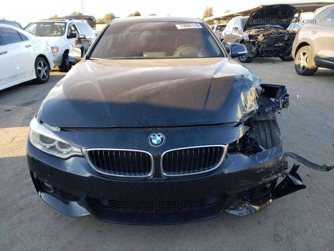 2016 Bmw 435 I Black vin: WBA3R1C52GK529395