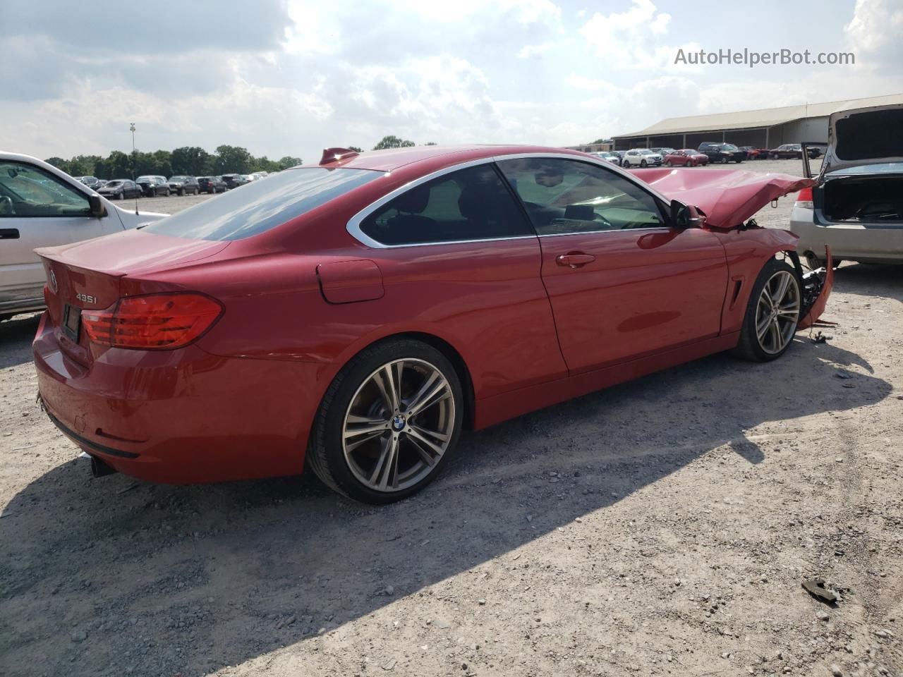 2016 Bmw 435 I Red vin: WBA3R1C52GK529560