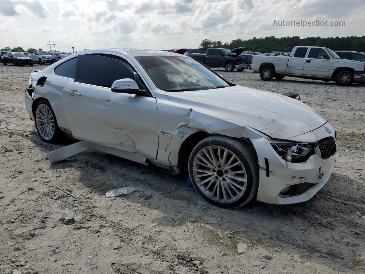 2015 Bmw 435 I White vin: WBA3R1C53FK194680