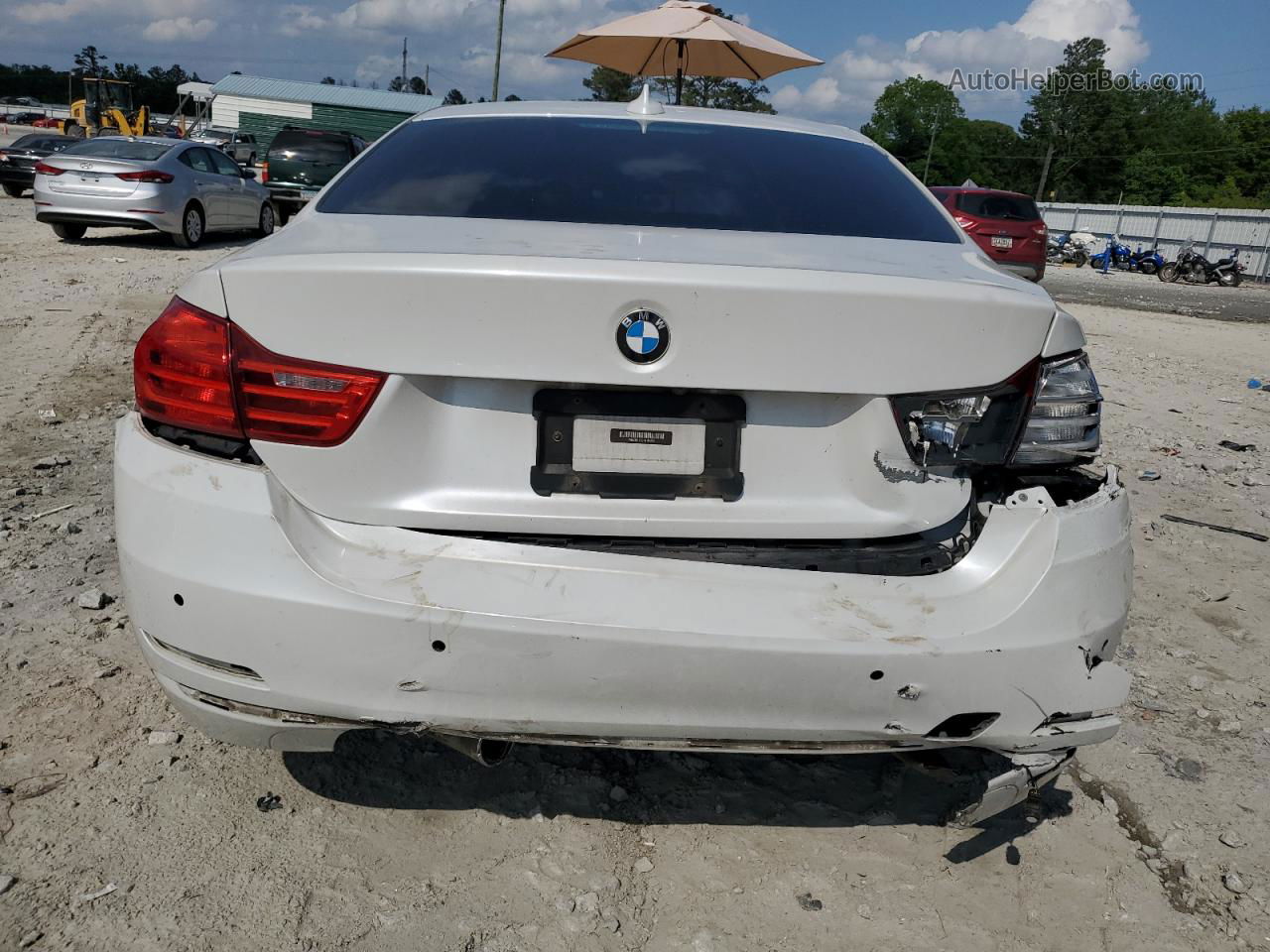 2015 Bmw 435 I White vin: WBA3R1C53FK194680