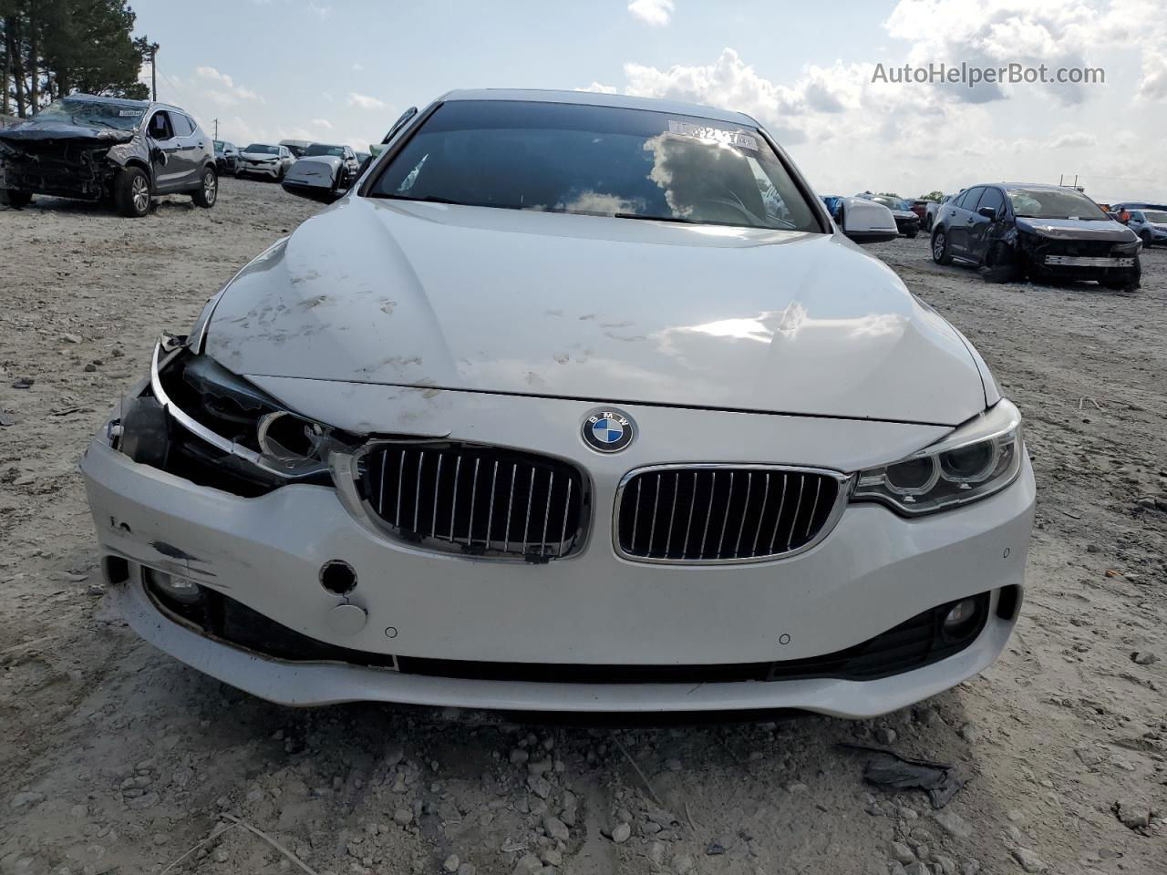 2015 Bmw 435 I White vin: WBA3R1C53FK194680