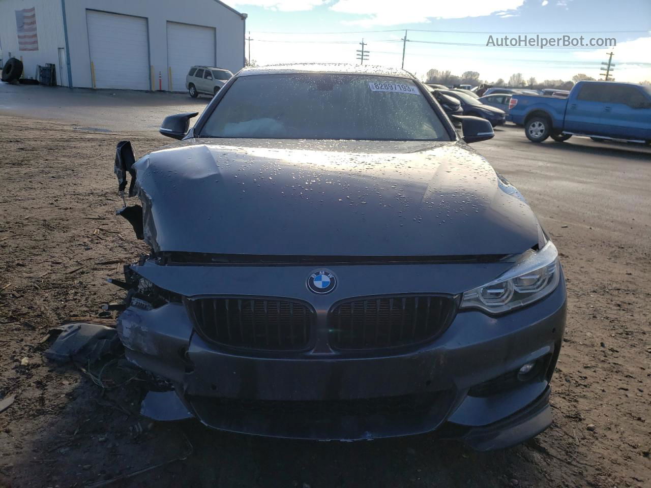 2016 Bmw 435 I Gray vin: WBA3R1C53GK780653