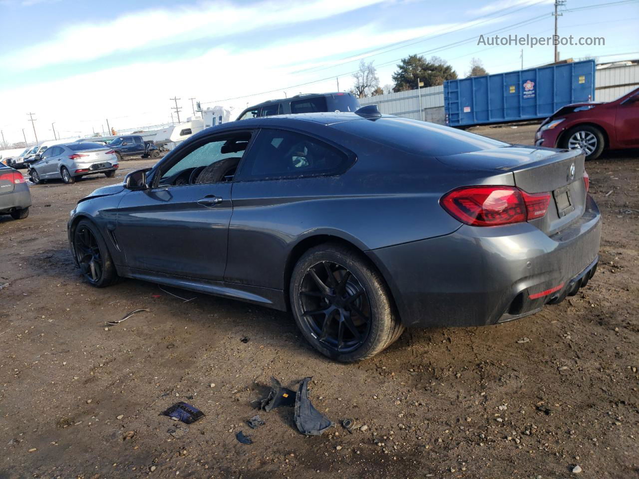 2016 Bmw 435 I Gray vin: WBA3R1C53GK780653