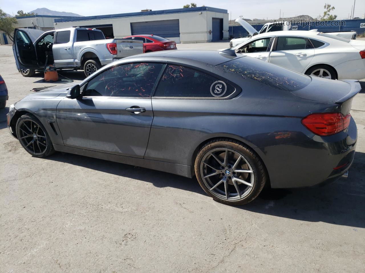 2015 Bmw 435 I Gray vin: WBA3R1C55FK193501