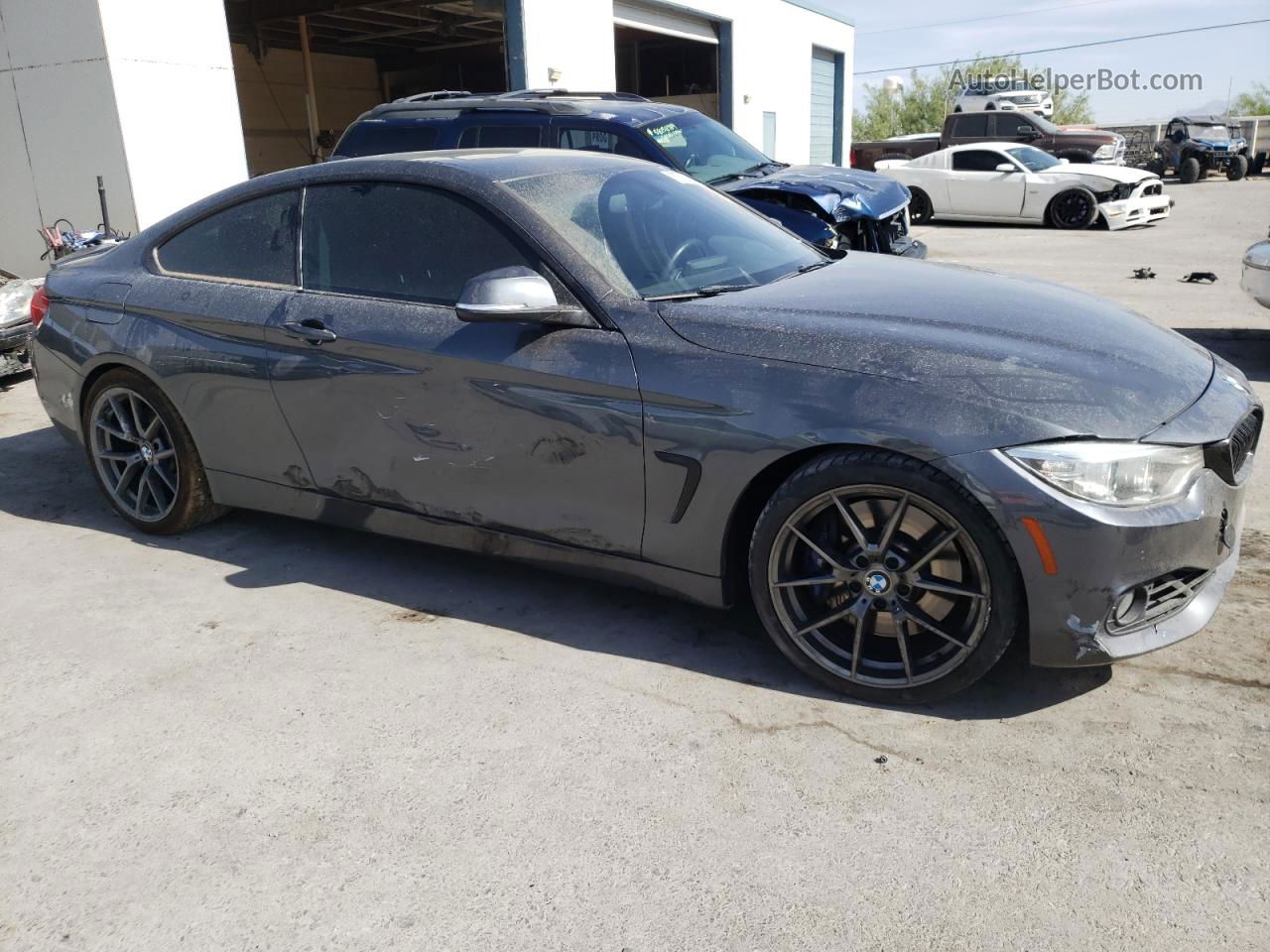 2015 Bmw 435 I Gray vin: WBA3R1C55FK193501