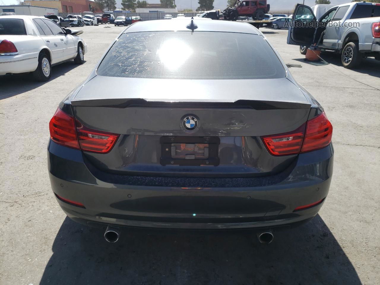 2015 Bmw 435 I Gray vin: WBA3R1C55FK193501