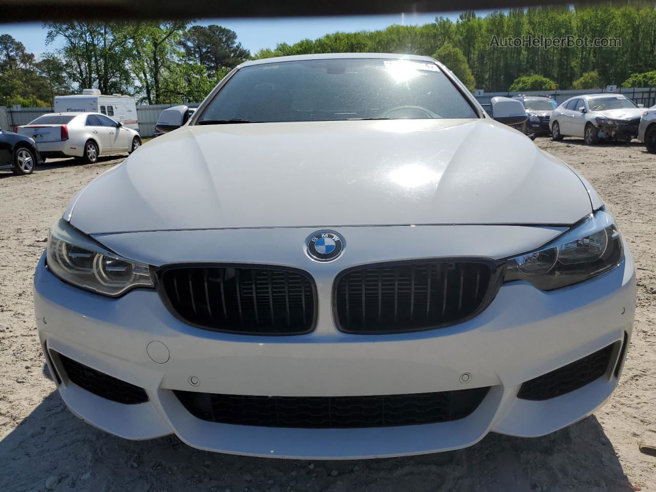 2015 Bmw 435 I White vin: WBA3R1C56FK194303