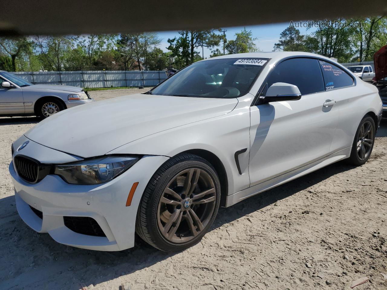 2015 Bmw 435 I White vin: WBA3R1C56FK194303