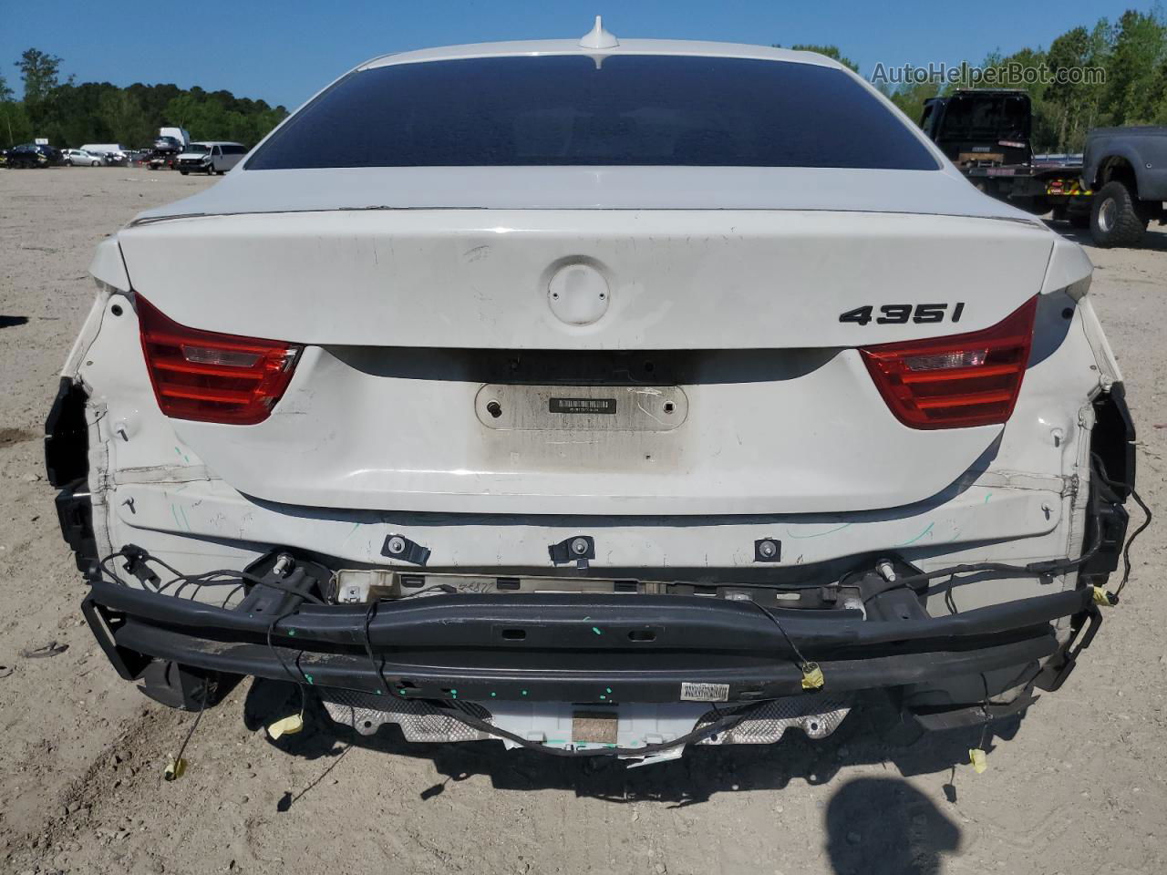 2015 Bmw 435 I White vin: WBA3R1C56FK194303