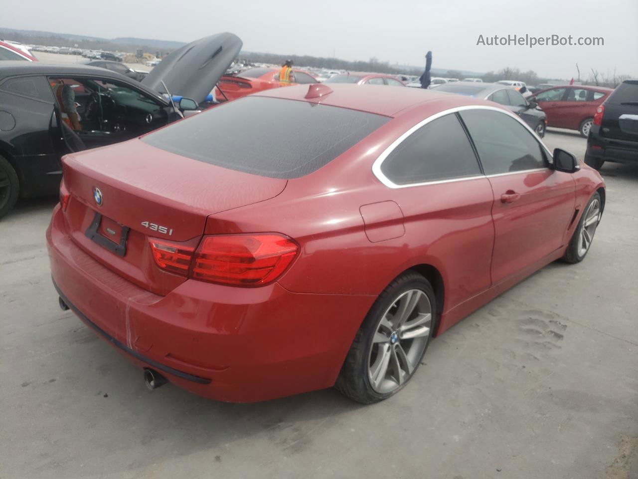 2016 Bmw 435 I Red vin: WBA3R1C56GK529285