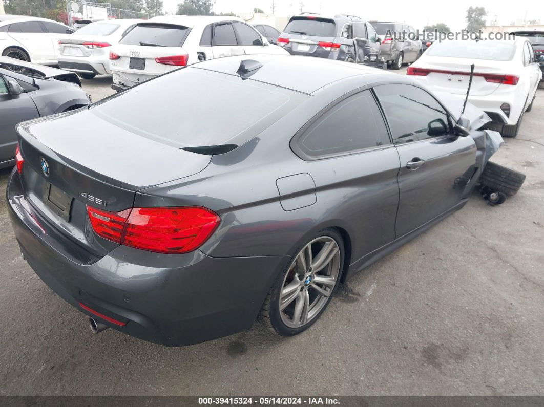 2016 Bmw 435i   Gray vin: WBA3R1C57GK529540