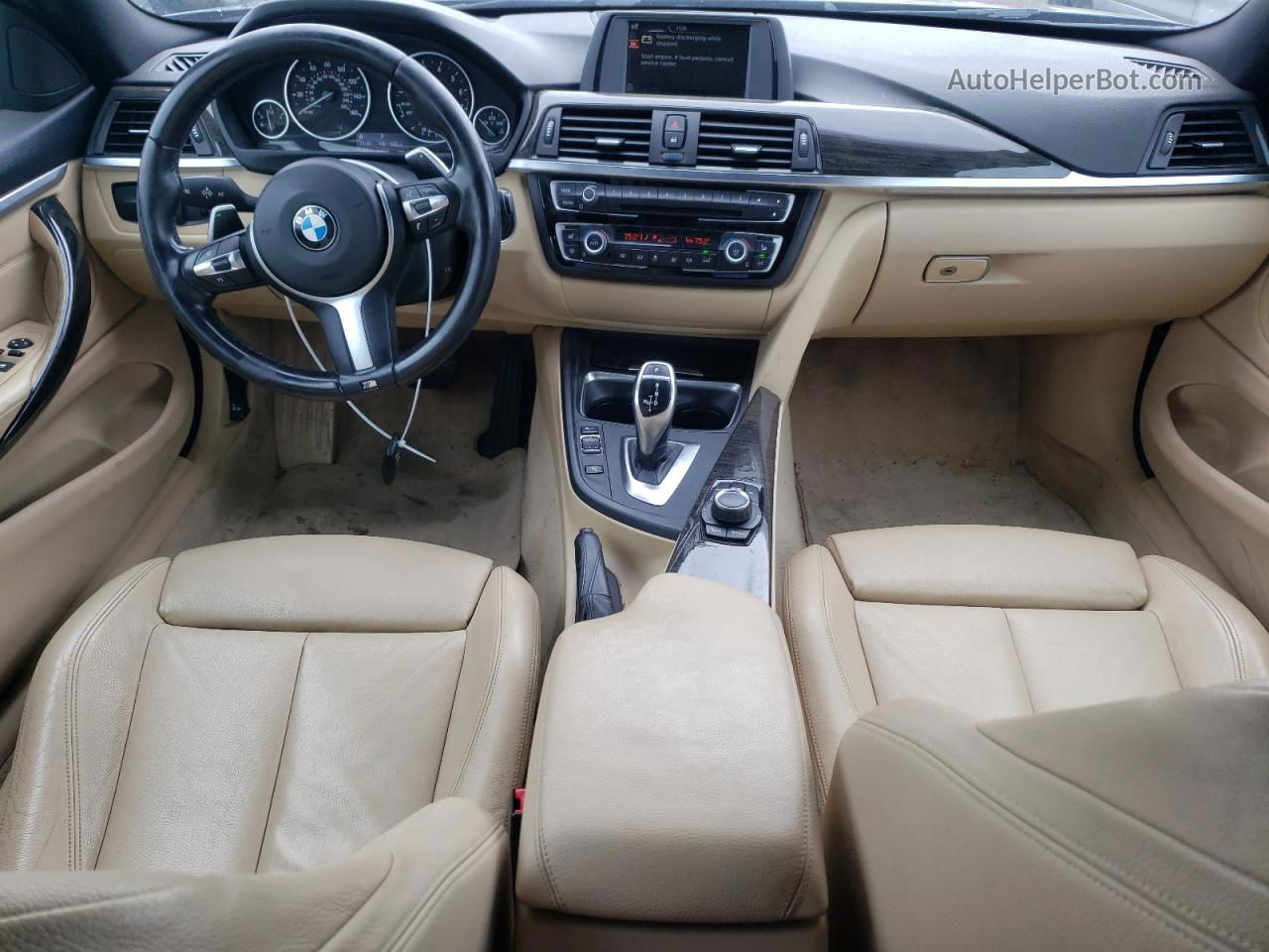 2015 Bmw 435 I Черный vin: WBA3R1C58FK194870