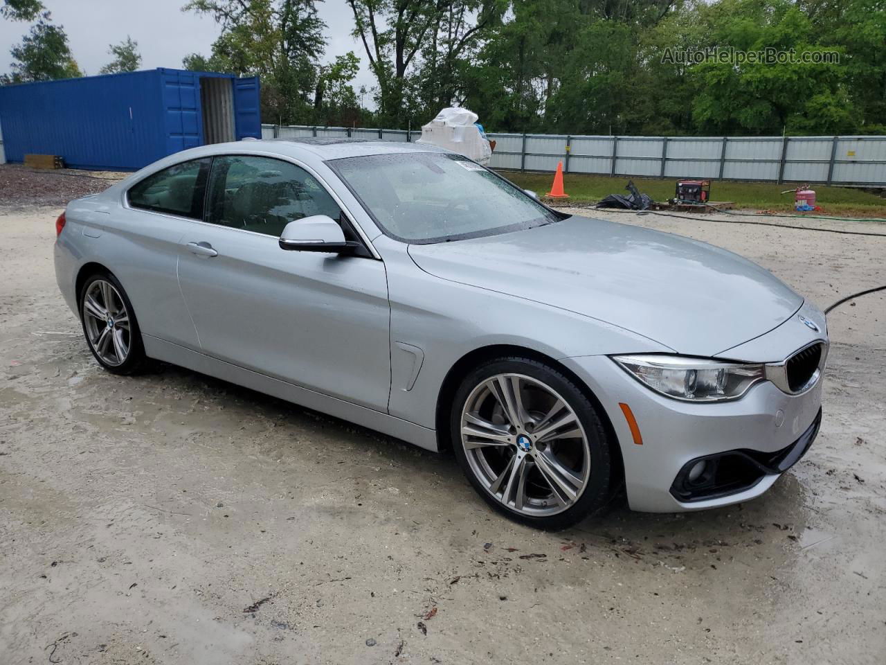 2016 Bmw 435 I Silver vin: WBA3R1C58GK530180