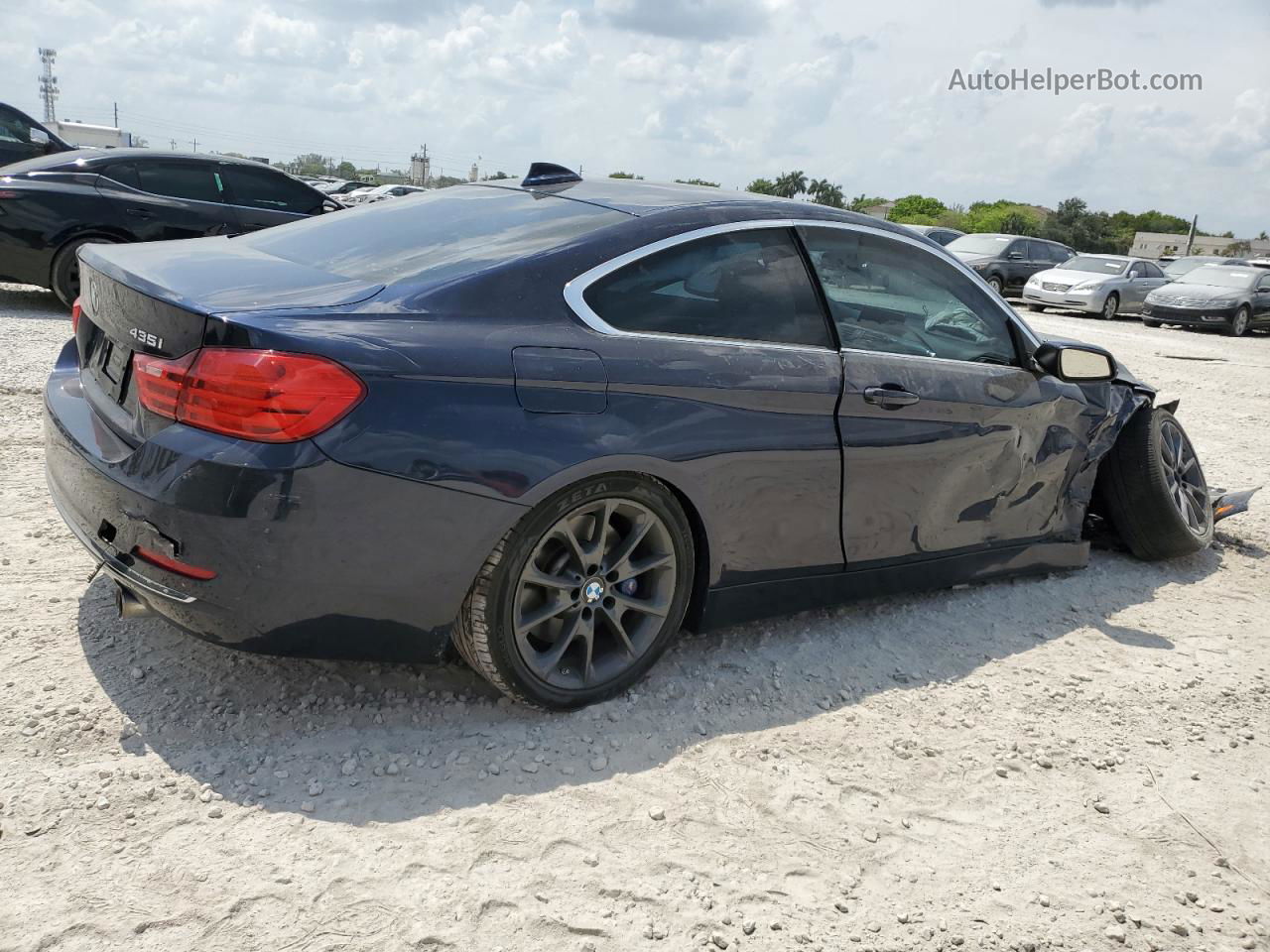 2015 Bmw 435 I Blue vin: WBA3R1C59FK193758