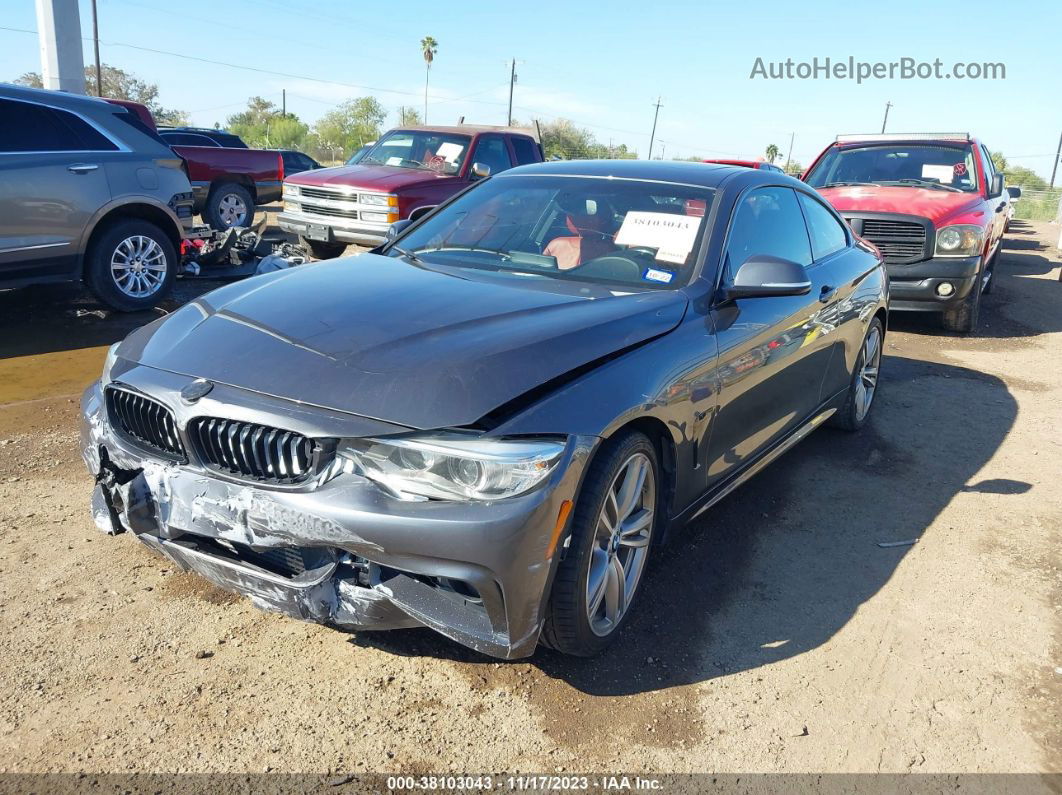 2016 Bmw 435i Gray vin: WBA3R1C59GK530124