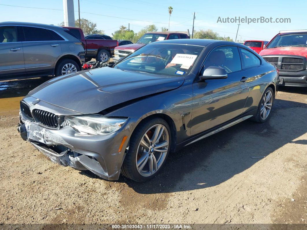 2016 Bmw 435i Gray vin: WBA3R1C59GK530124